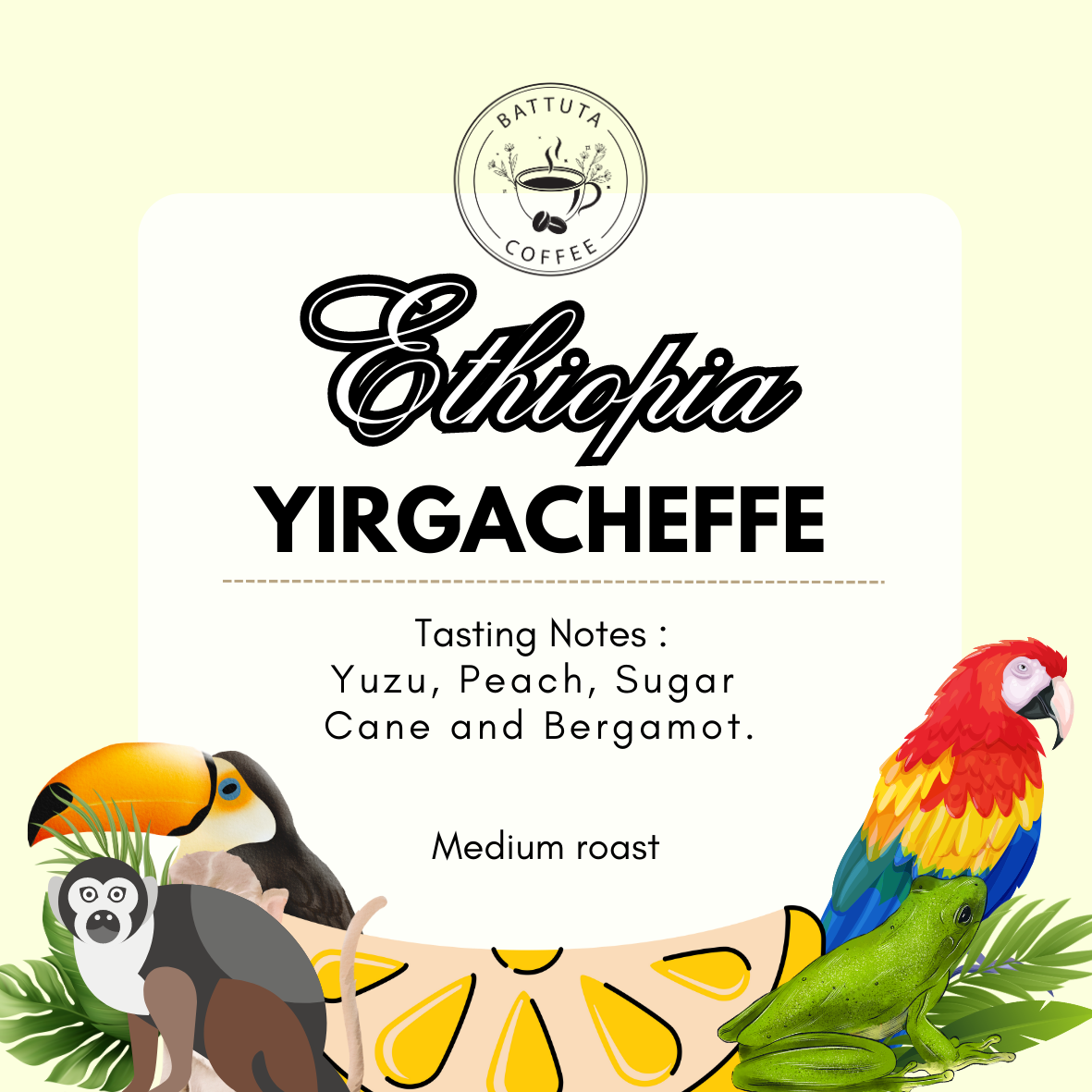Ethiopia Yirgacheffe Heirloom Drip Coffee 10 packs x 12g