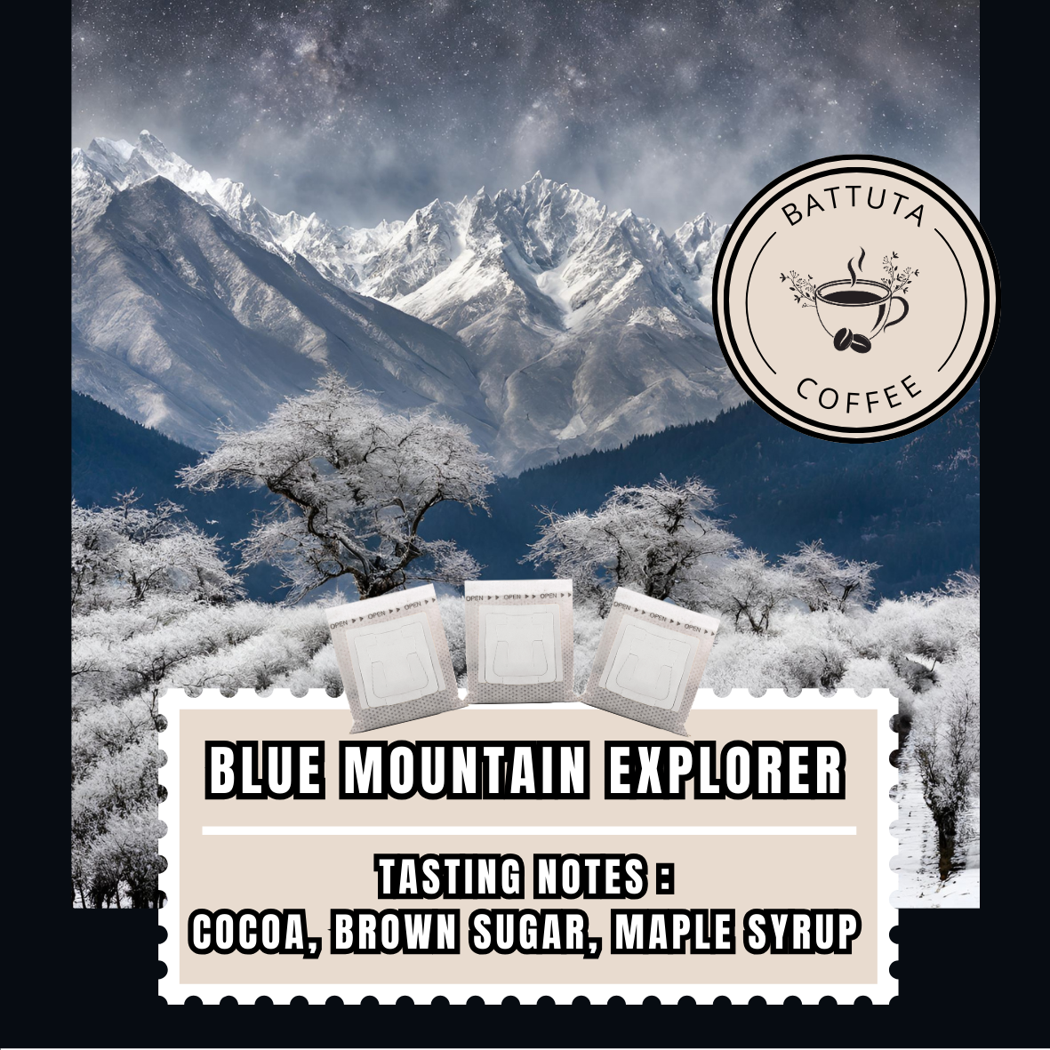 Blue Mountain Explorer (DEAL 1 BLUE MOUNTAIN EXPLORER  FOR 1 BLACK VELVET NOIR + 2X40G LUWAK COLD BREW)