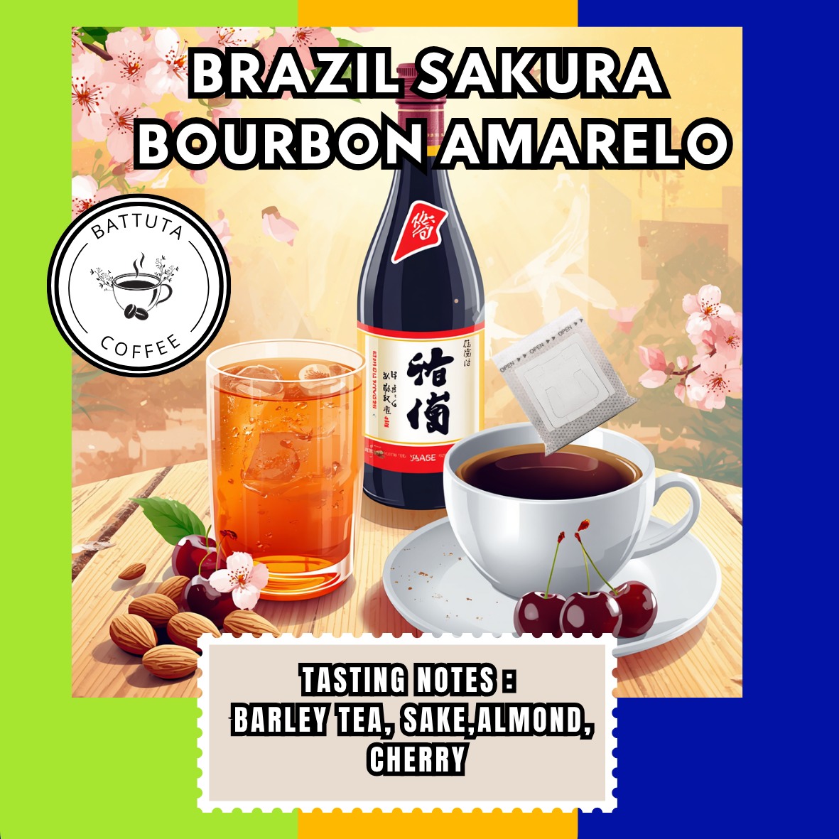 [Battuta Coffee] Brazil Sakura Bourbon Amarelo - 100% Arabica