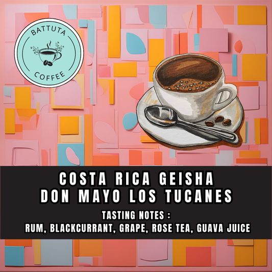 [Battuta Coffee] Costa Rica Don Mayo Los Tucanes Geisha Anaerobico Coffee - 100% Arabica