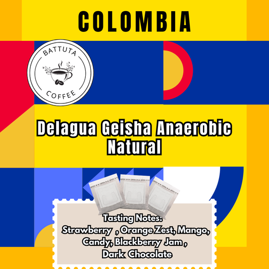 [Battuta Coffee] Colombia Delagua Geisha Anaerobic Natural Coffee - 100% Arabica