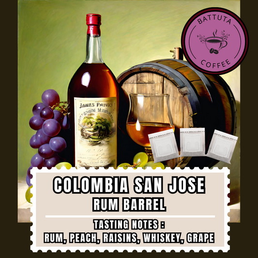 [Battuta Coffee] Colombia San Jose Rum Barrel - 100% Arabica