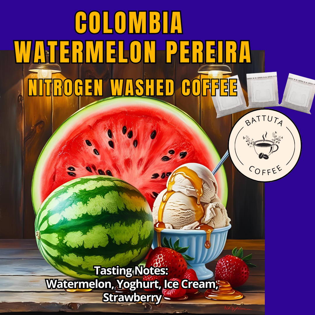 [Battuta Coffee] Colombia Watermelon Pereira – Nitrogen Washed Coffee