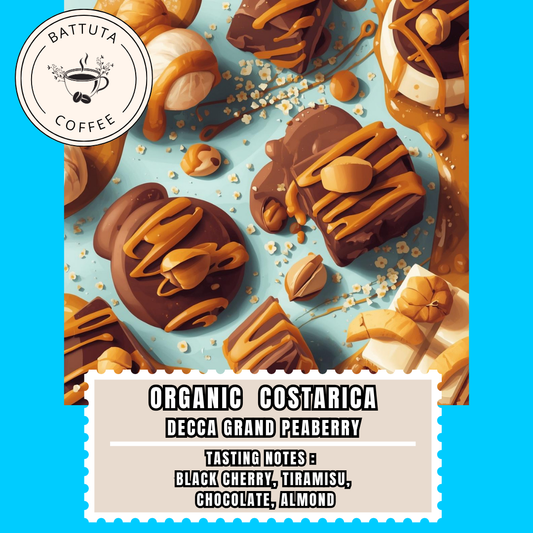 [Battuta Coffee] Costa Rica Decca Grand Peaberry Coffee -  100% Arabica