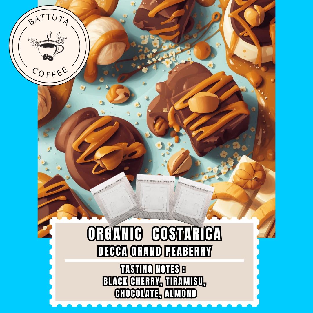 [Battuta Coffee] Costa Rica Decca Grand Peaberry Coffee -  100% Arabica