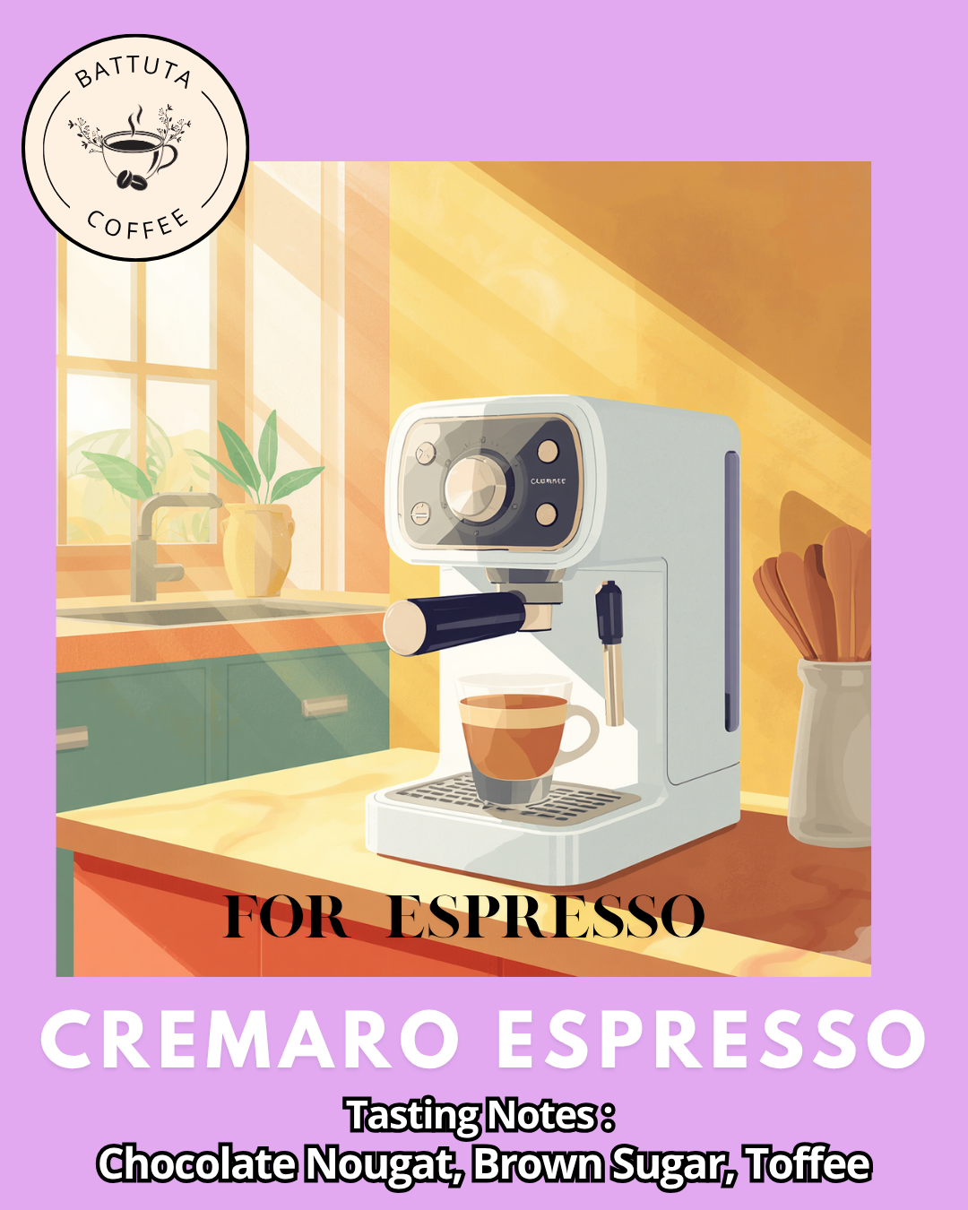 [Battuta Coffee] Cremaro  Espresso - 100% Arabica