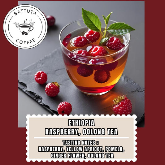 [Battuta Coffee] Ethiopia Raspberry Oolong Tea Coffee - 100% Arabica