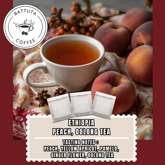 [Battuta Coffee] Ethiopia Peach Oolong Tea Coffee - 100% Arabica