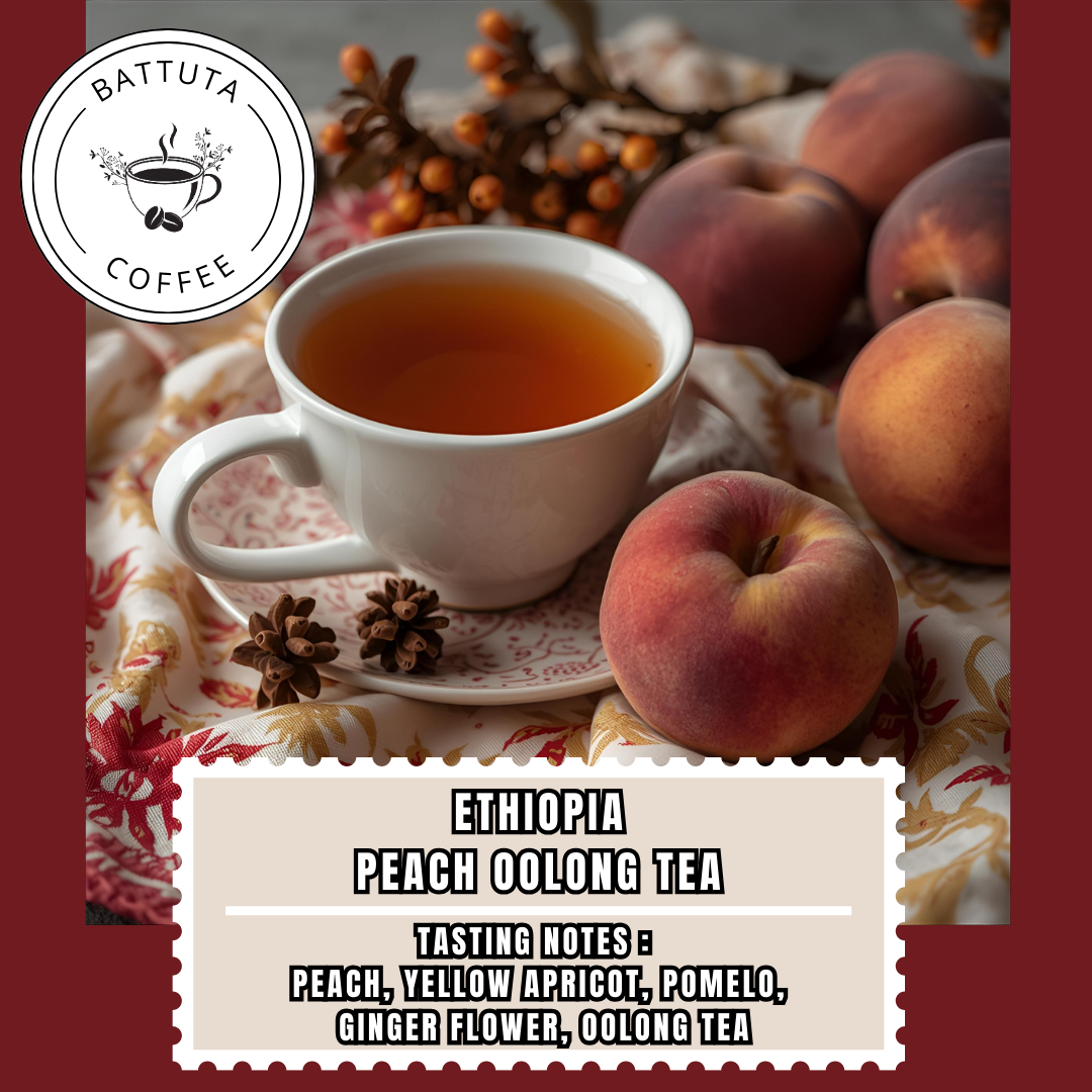 [Battuta Coffee] Ethiopia Peach Oolong Tea Coffee - 100% Arabica