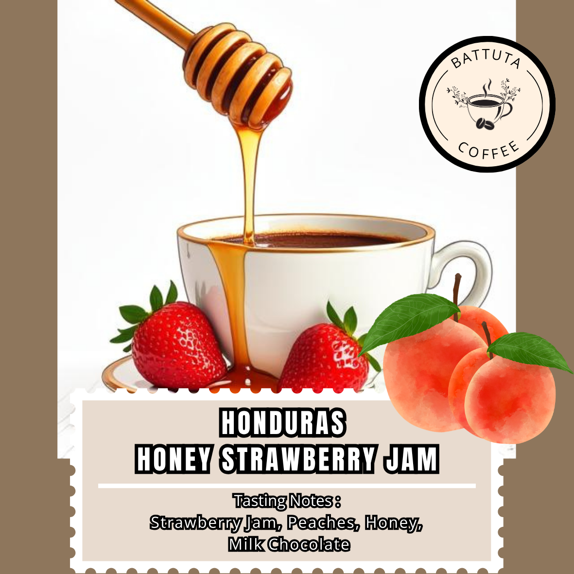 [Battuta Coffee] Honduras Honey Strawberry Jam  - 100% Arabica