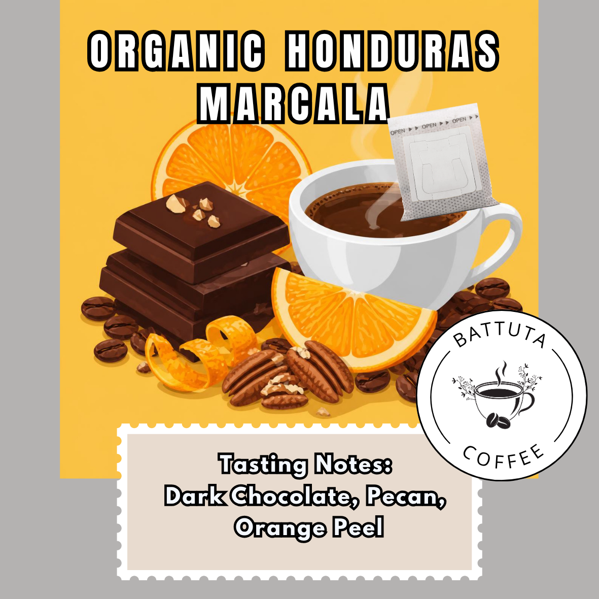 [Battuta Coffee] ORGANIC HONDURAS MARCALA - 100% Arabica