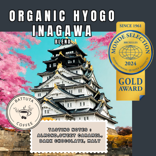 [Battuta Coffee] Organic Hyogo Inagawa Blend &nbsp;Coffee &nbsp;- 100% Arabica