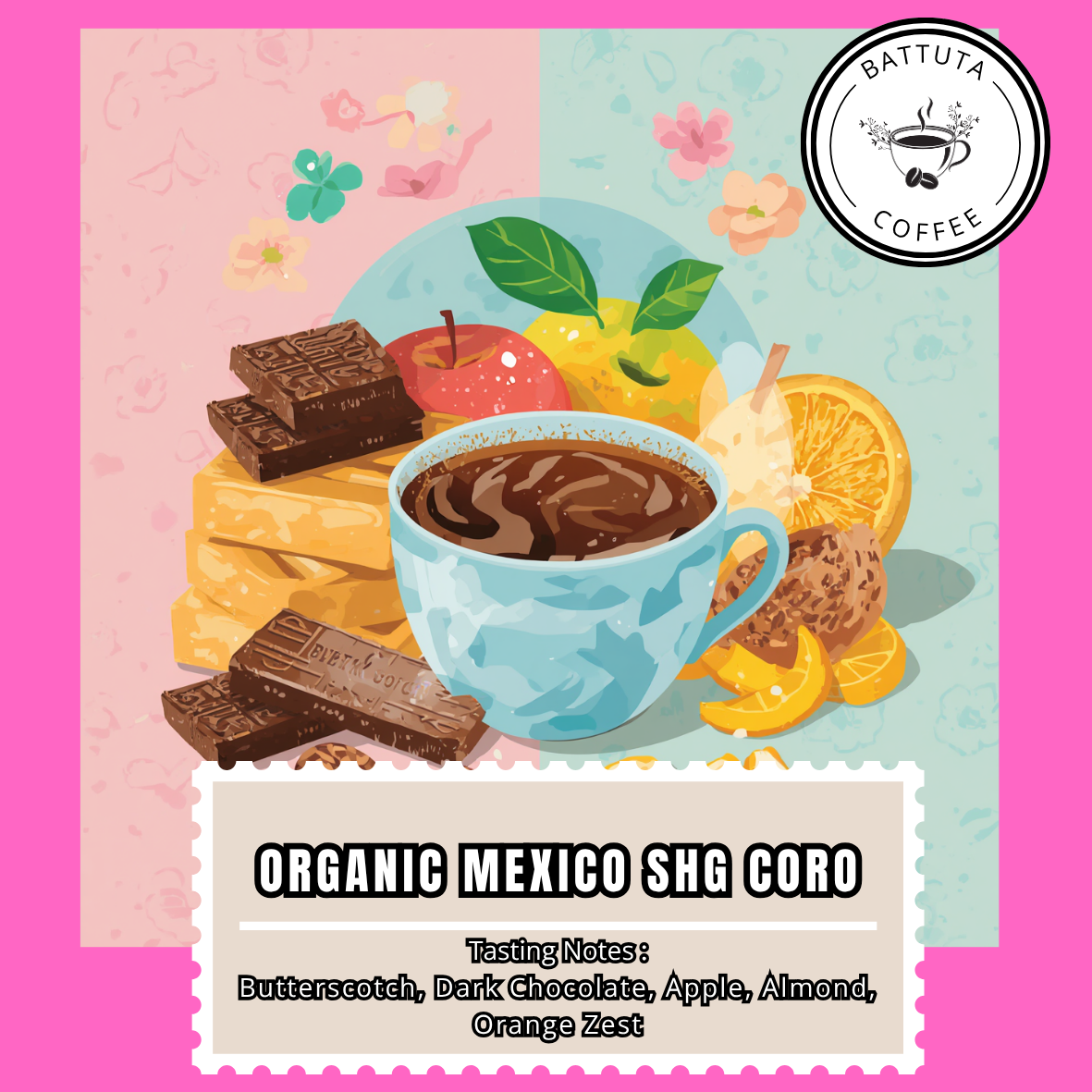 [Battuta Coffee] ORGANIC MEXICO SHG CORO - 100% Arabica
