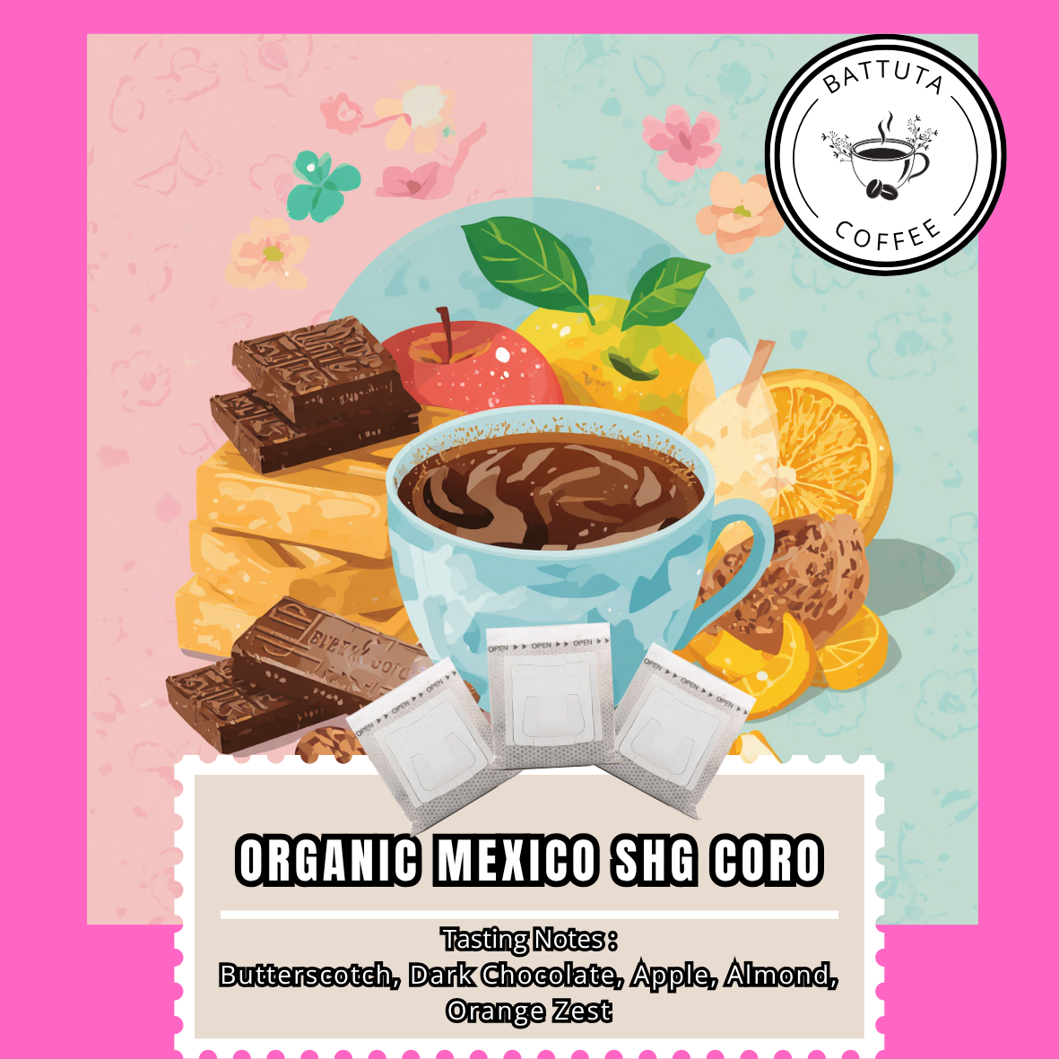 [Battuta Coffee] ORGANIC MEXICO SHG CORO - 100% Arabica