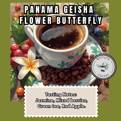 [Battuta Coffee] Panama Geisha Flower Butterfly Coffee - 100% Arabica