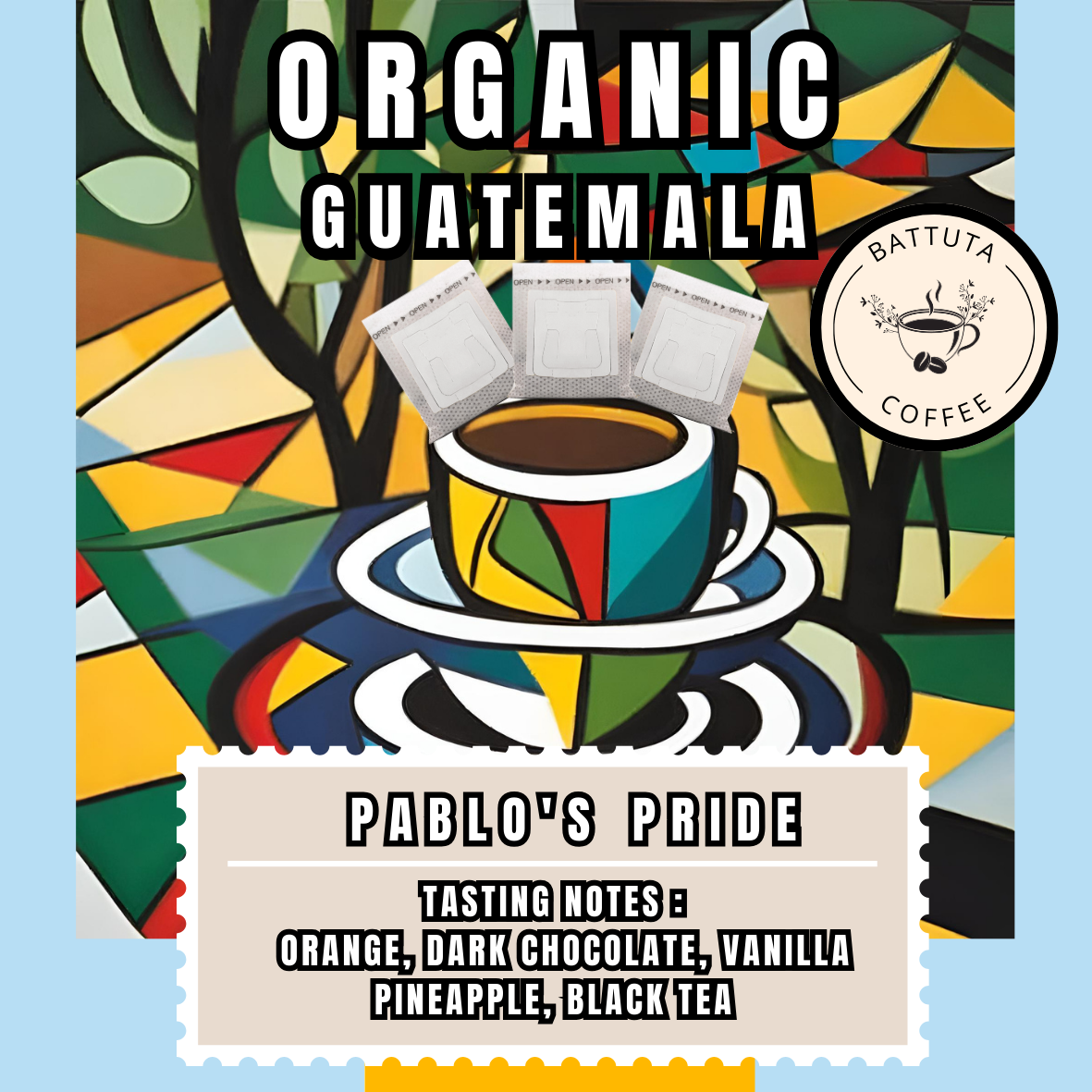 [Battuta Coffee] Organic Guatemala Pablo's Pride Highland Coffee - 100% Arabica