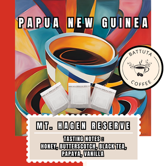 [Battuta Coffee] Papua New Guinea Mt. Hagen Reserve Coffee - 100% Arabica