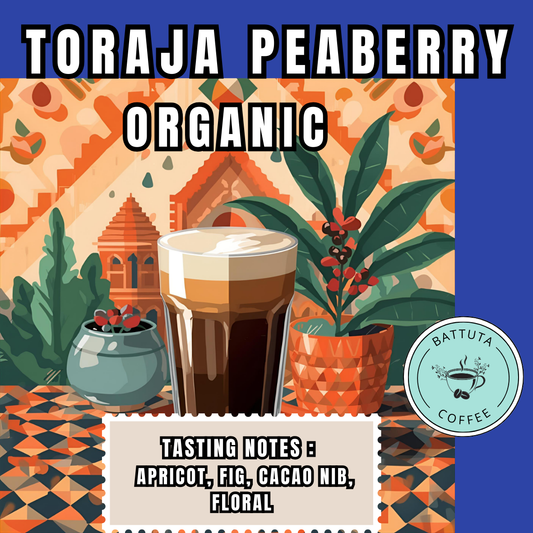 [Battuta Coffee]  Toraja Peaberry Coffee - 100% Arabica