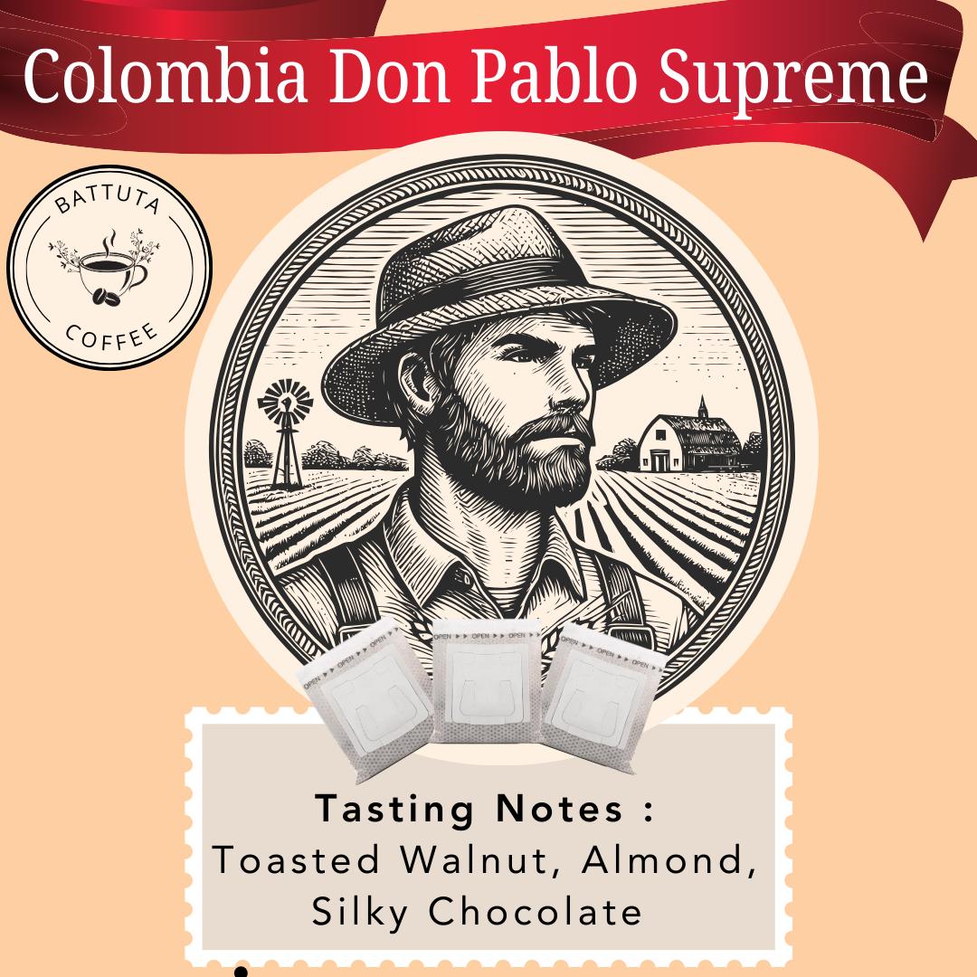 [Battuta Coffee] Colombia Don Pablo Supreme Coffee - 100% Arabica