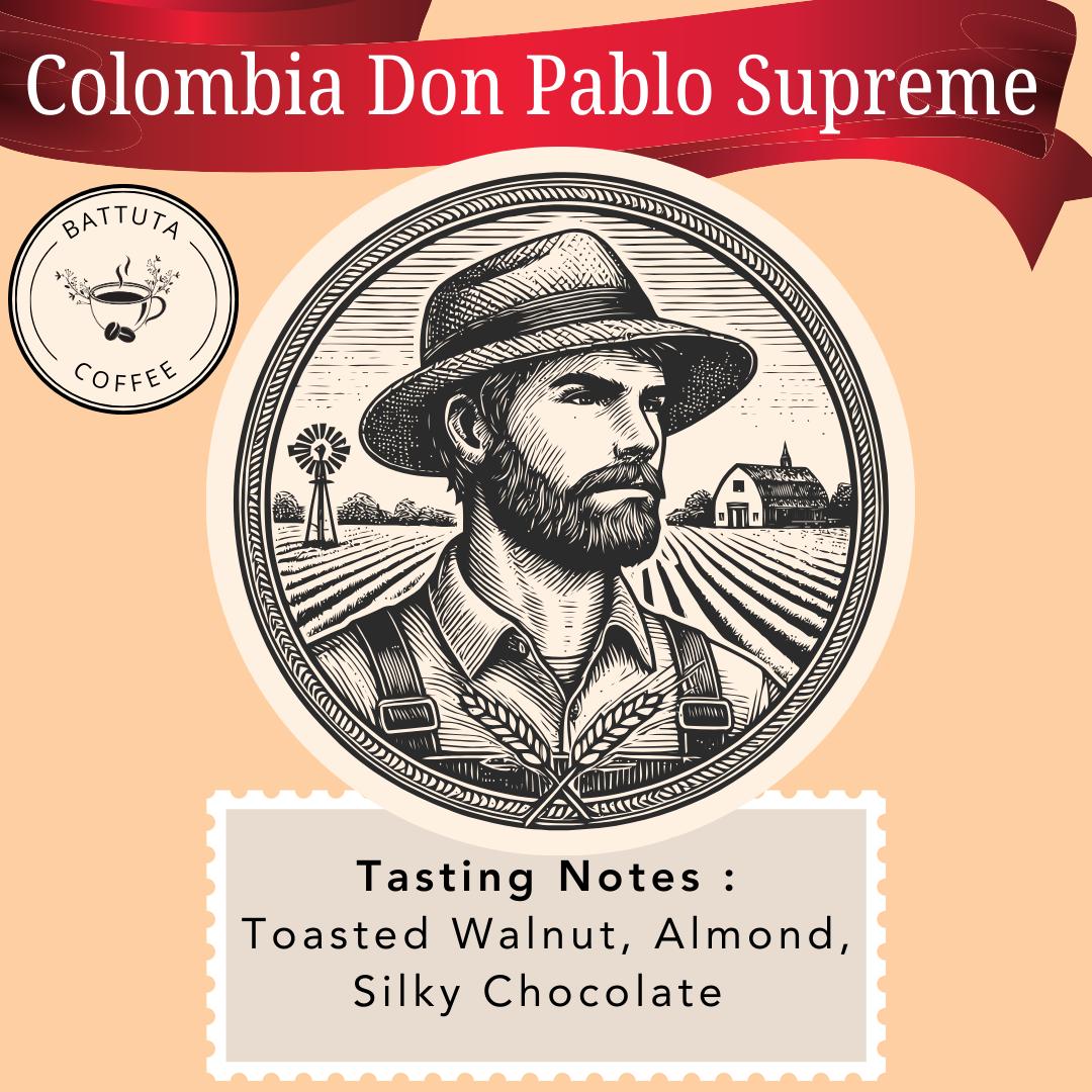 [Battuta Coffee] Colombia Don Pablo Supreme Coffee - 100% Arabica
