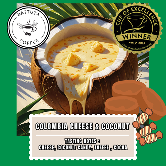 Colombia Cheese Coconut San Agustín Pink Bourbon – Cup of Excellence