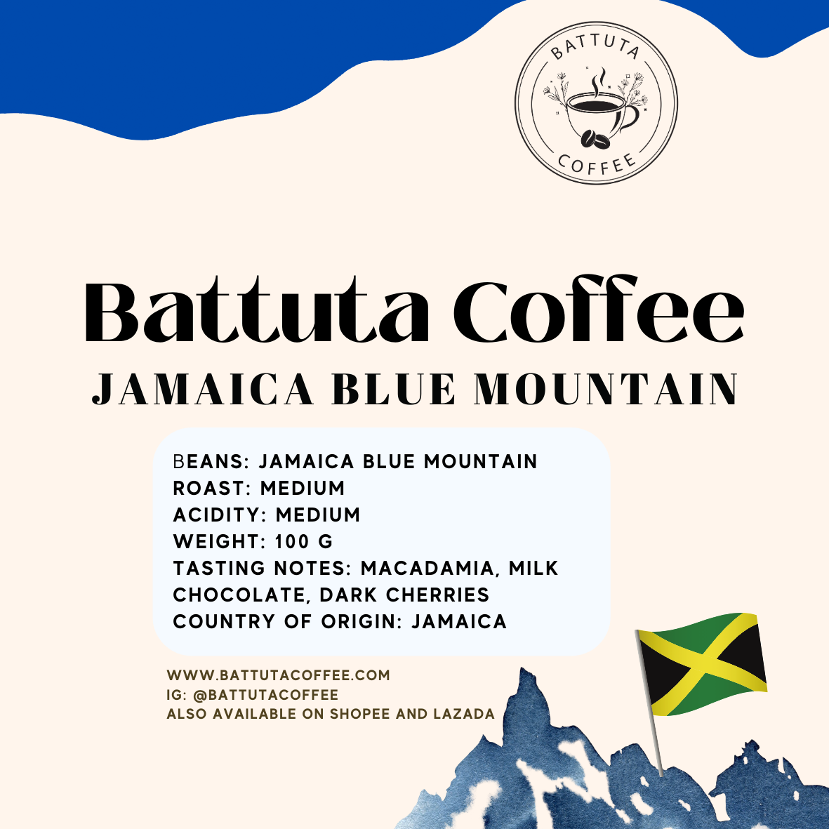 Jamaica Blue Mountain - Arabica Jamaica Blue Mountain